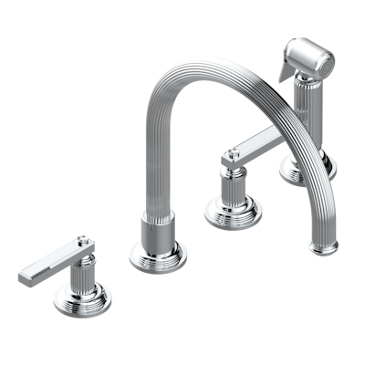 chrome polished faucet
