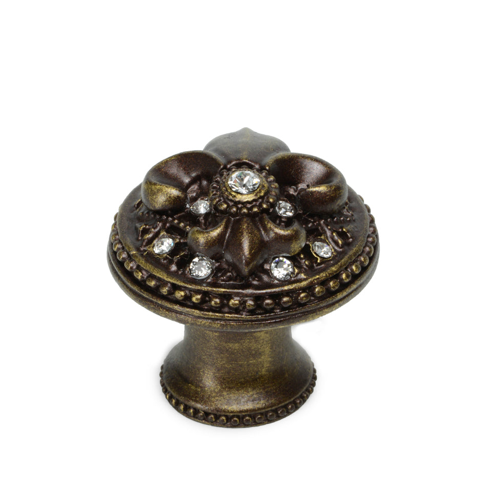 antique brass knob