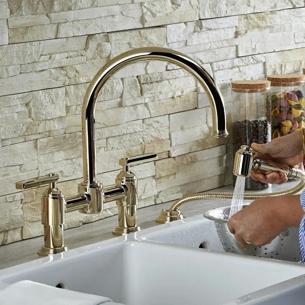 gold polished faucet