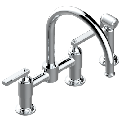 chrome polished faucet