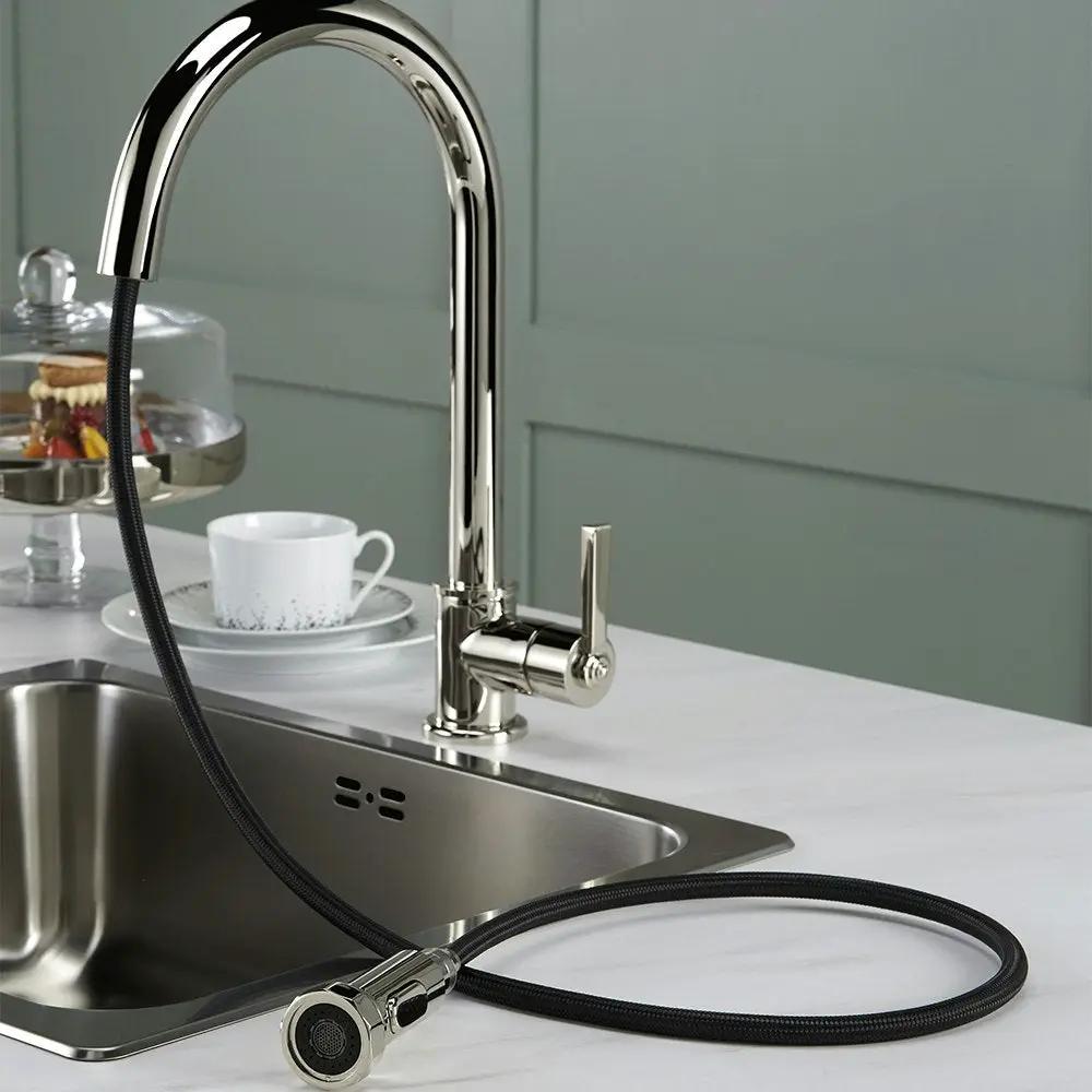 nickel polished faucet