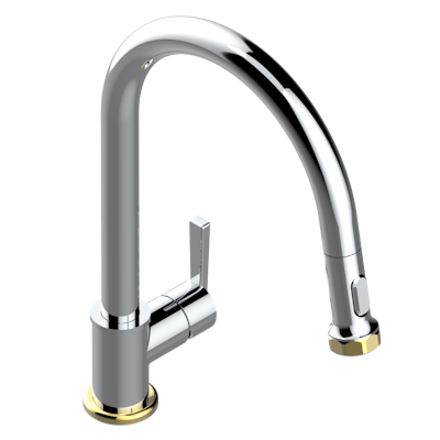 THG Paris Saint-Germain Single Hole Pull Out Kitchen Faucet by THG Paris
