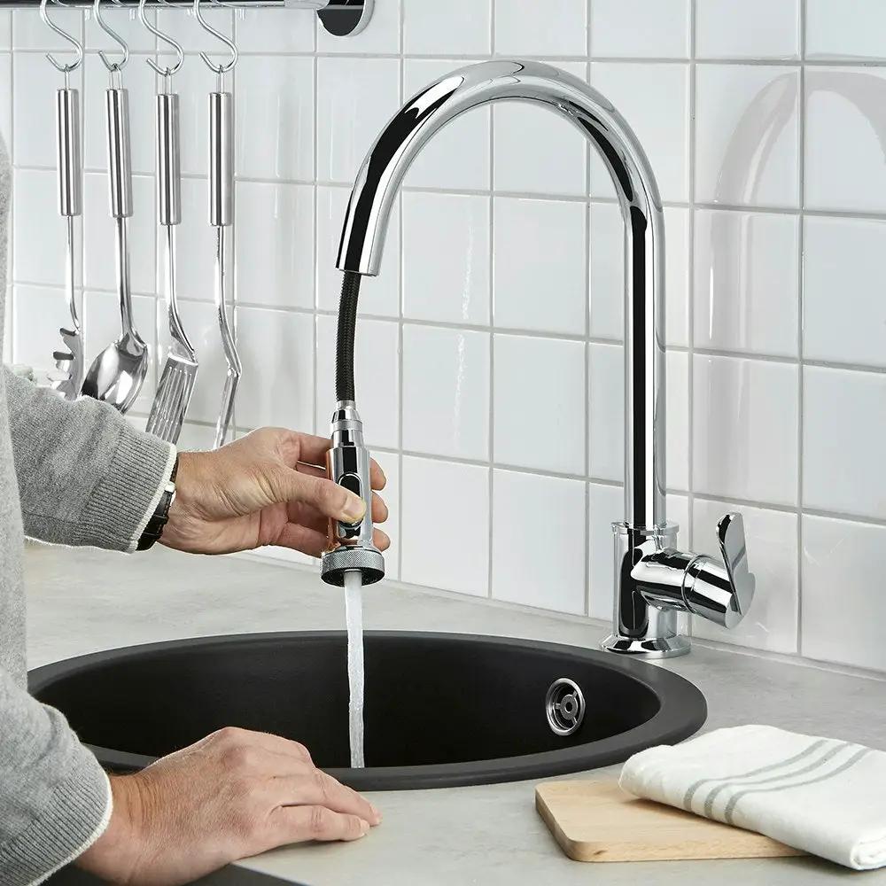 chrome polished faucet