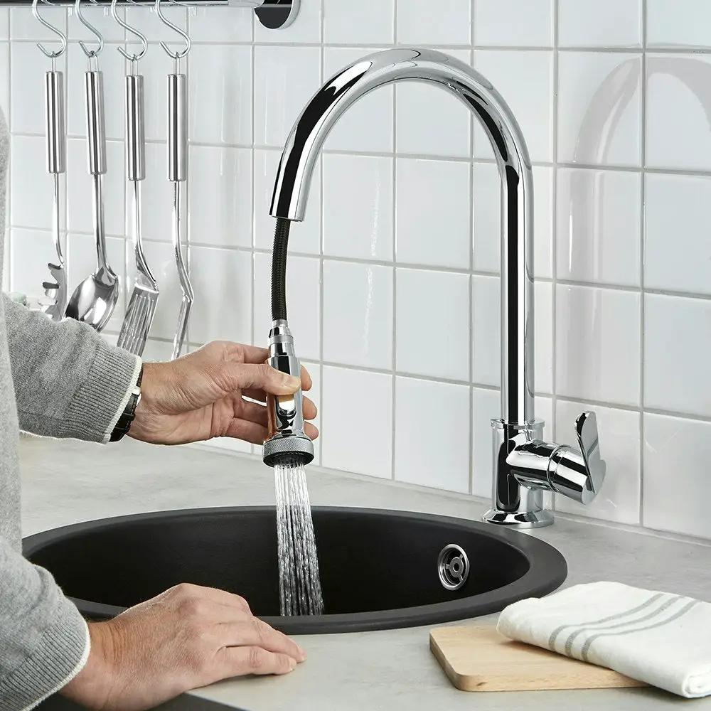 chrome polished faucet
