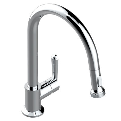 chrome polished faucet