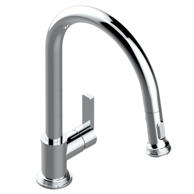 chrome polished faucet