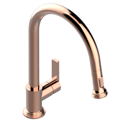 THG Paris West Coast Metal Single Hole Pull Out Kitchen Faucet by THG Paris