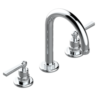 chrome polished faucet