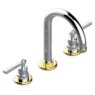 THG Paris Club Saint-Germain with Lever Handles Widespread Lavatory Set with Drain by THG Paris