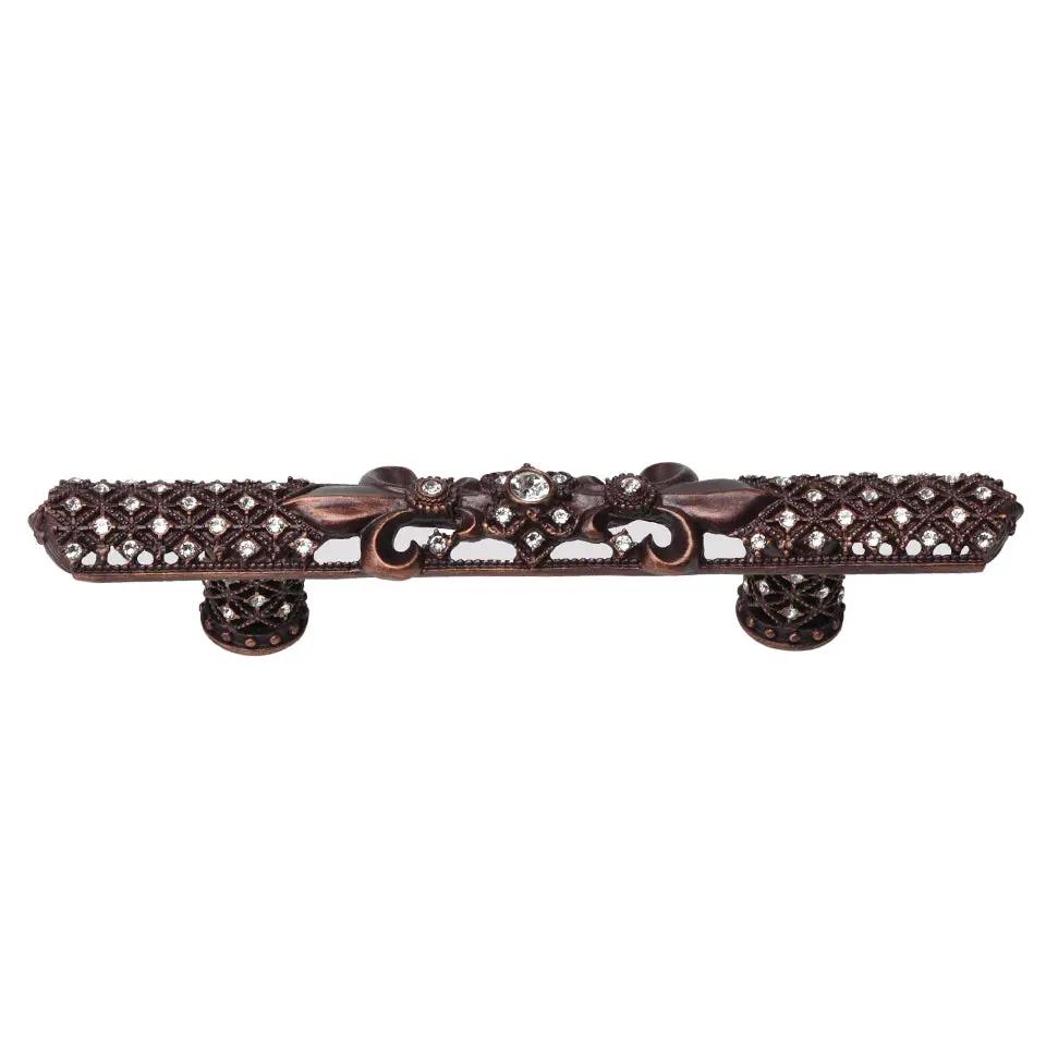 Carpe Diem Versailles Large Pull Fleur De Lys - Decorated with Swarovski Crystals by Carpe Diem