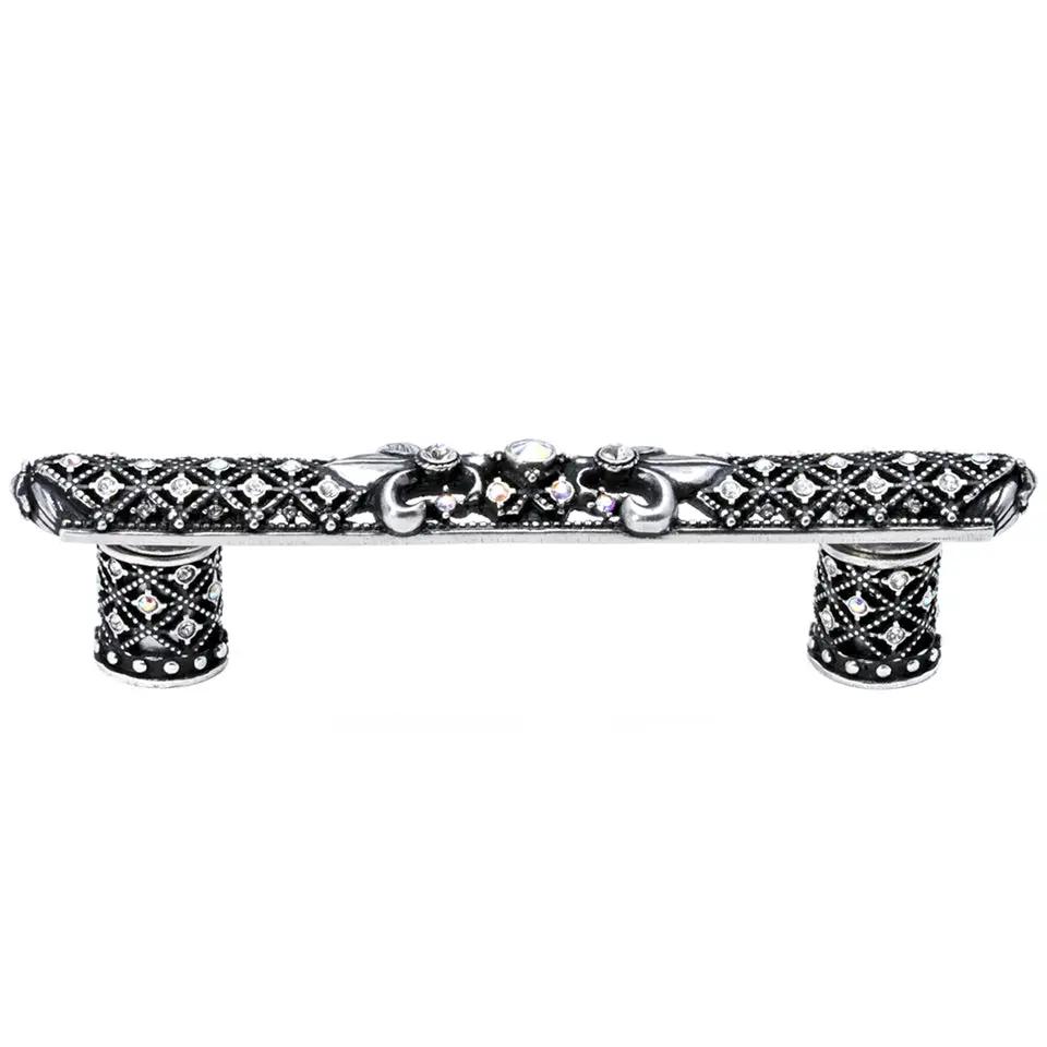 Carpe Diem Versailles Small Pull Fleur De Lys - Decorated with Swarovski Crystals by Carpe Diem