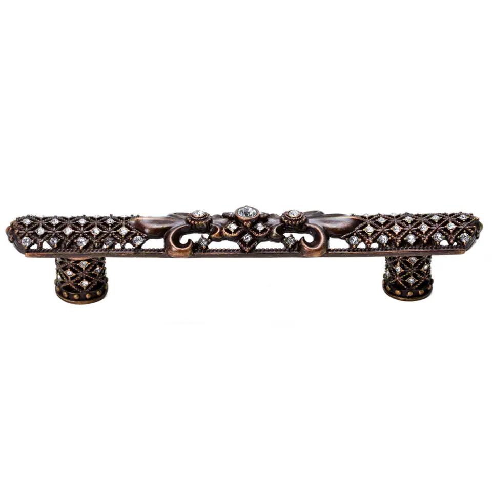Carpe Diem Versailles Large Pull Fleur De Lys - Decorated with Swarovski Crystals by Carpe Diem