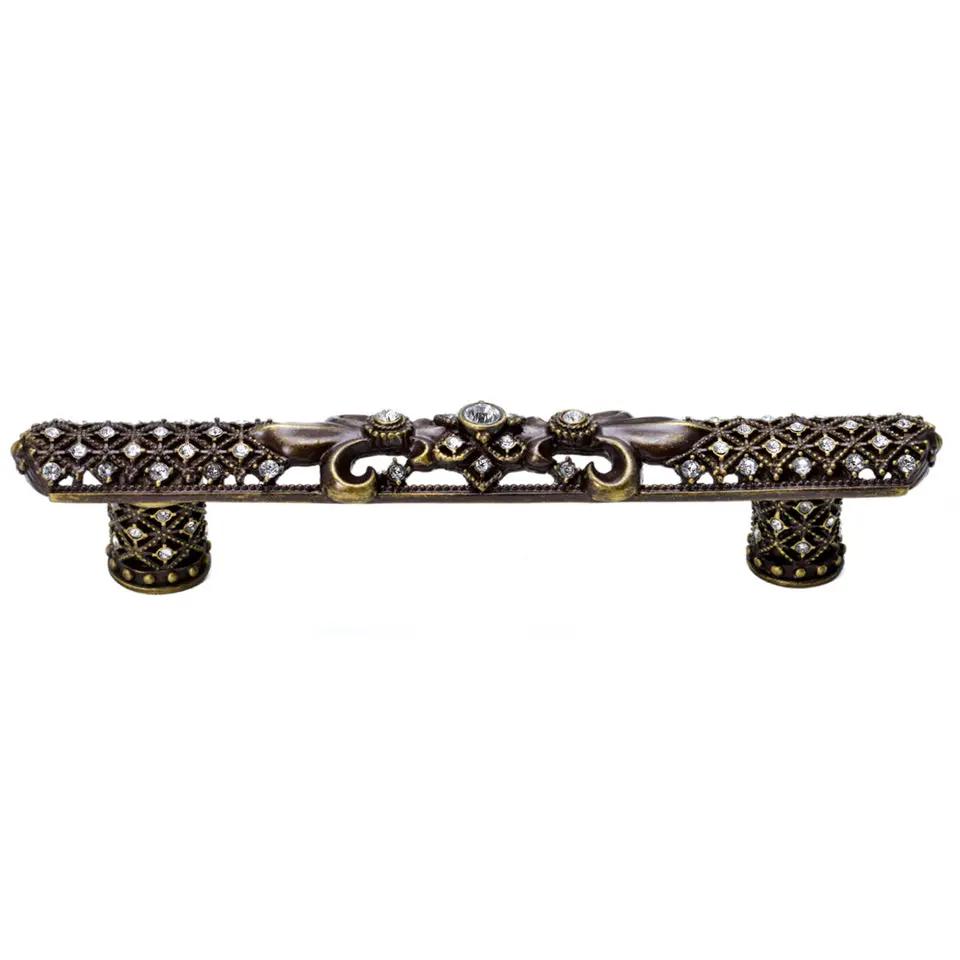 Carpe Diem Versailles Large Pull Fleur De Lys - Decorated with Swarovski Crystals by Carpe Diem