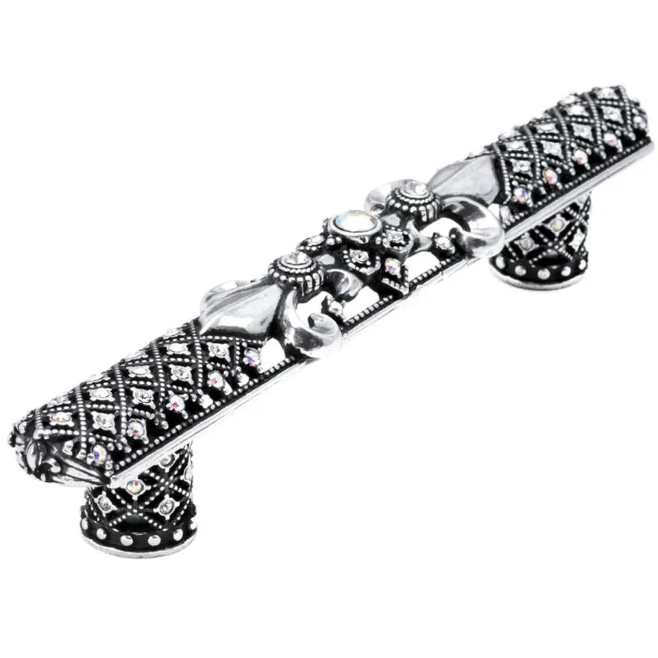 Carpe Diem Versailles Large Pull Fleur De Lys - Decorated with Swarovski Crystals by Carpe Diem
