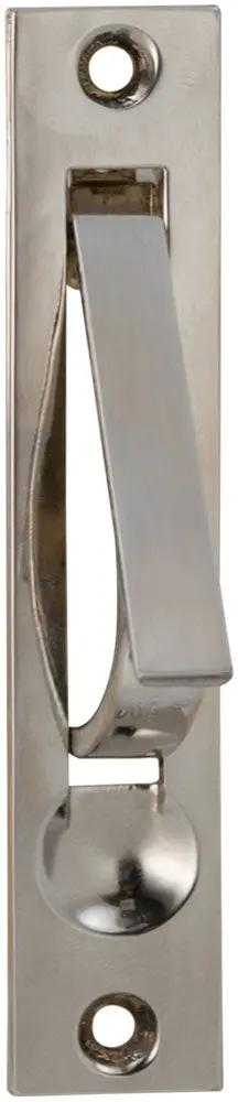 Omnia Floor Stops Solid Brass Sliding Pocket Door Edge Pull by Omnia