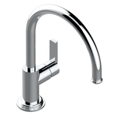 chrome polished faucet