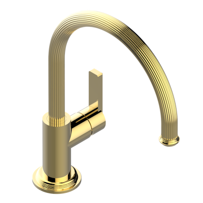 THG Paris Grand Central Black Onyx Single Hole Kitchen Faucet with Swivel Spout by THG Paris