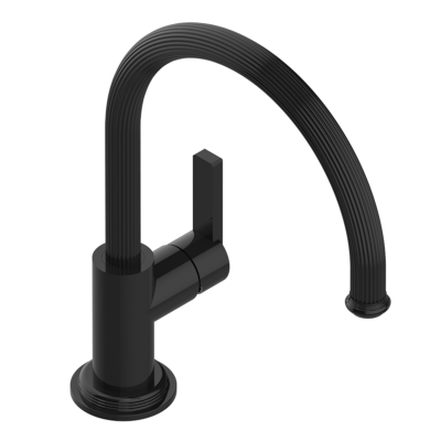 THG Paris Grand Central Black Onyx Single Hole Kitchen Faucet with Swivel Spout by THG Paris