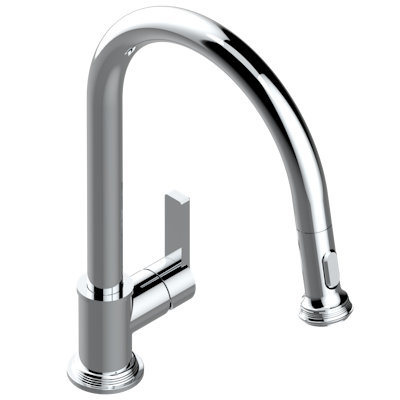chrome polished faucet