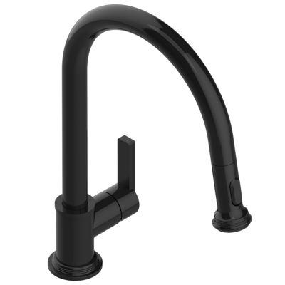 THG Paris West Coast with Guilloché Decor Single Hole Pull Out Kitchen Faucet