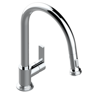 chrome polished faucet