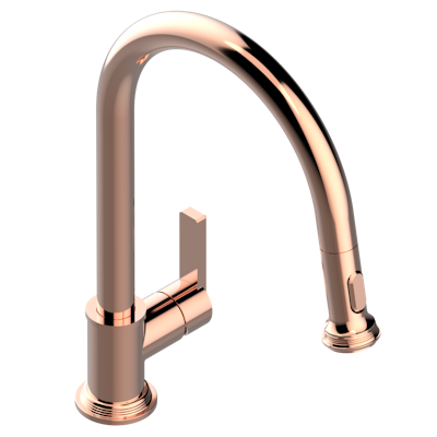 THG Paris West Coast Black Onyx Single Hole Pull Out Kitchen Faucet by THG Paris