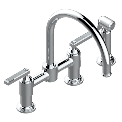 chrome polished faucet