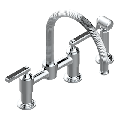 chrome polished faucet