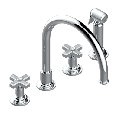 chrome polished faucet
