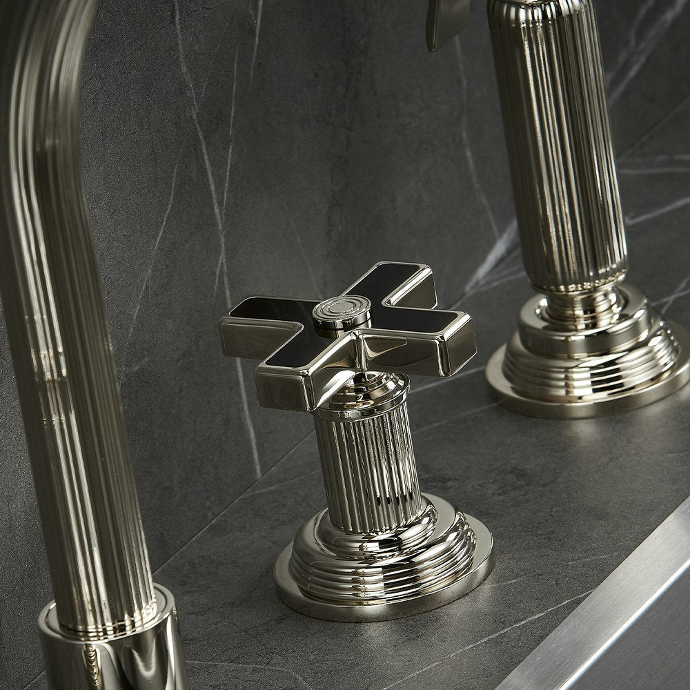 nickel polished faucet
