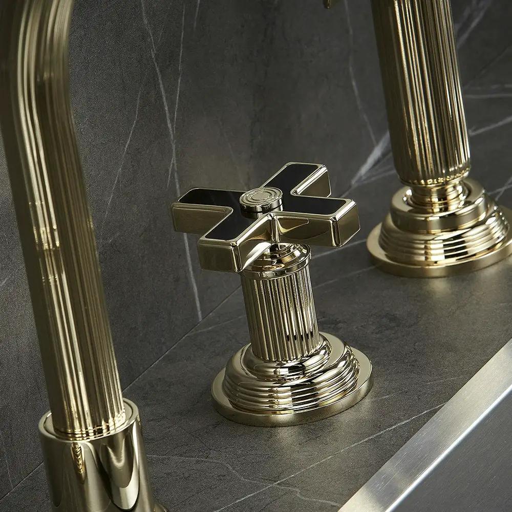 gold polished faucet