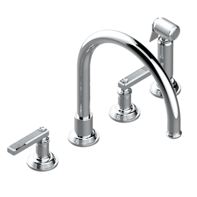chrome polished faucet