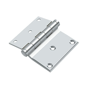 polished chrome hinge
