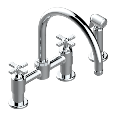 chrome polished faucet