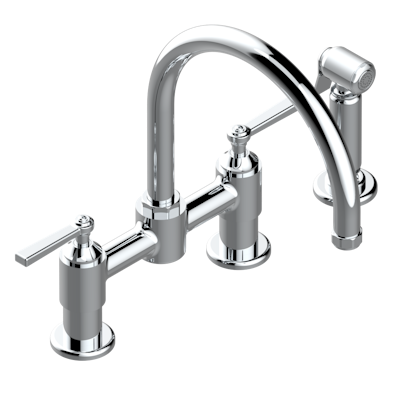 chrome polished faucet