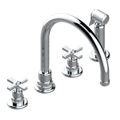 chrome polished faucet