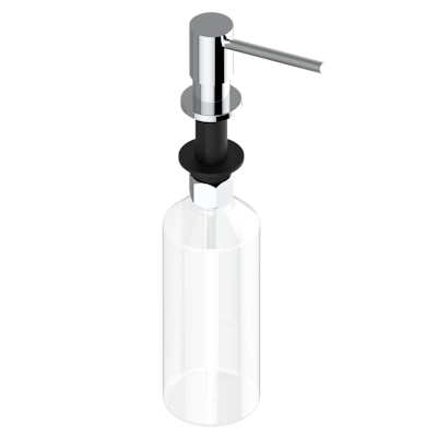chrome polished soap dispenser