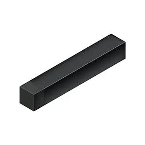 Deltana 4" Solid Brass Modern Square Baseboard Bumper by Deltana