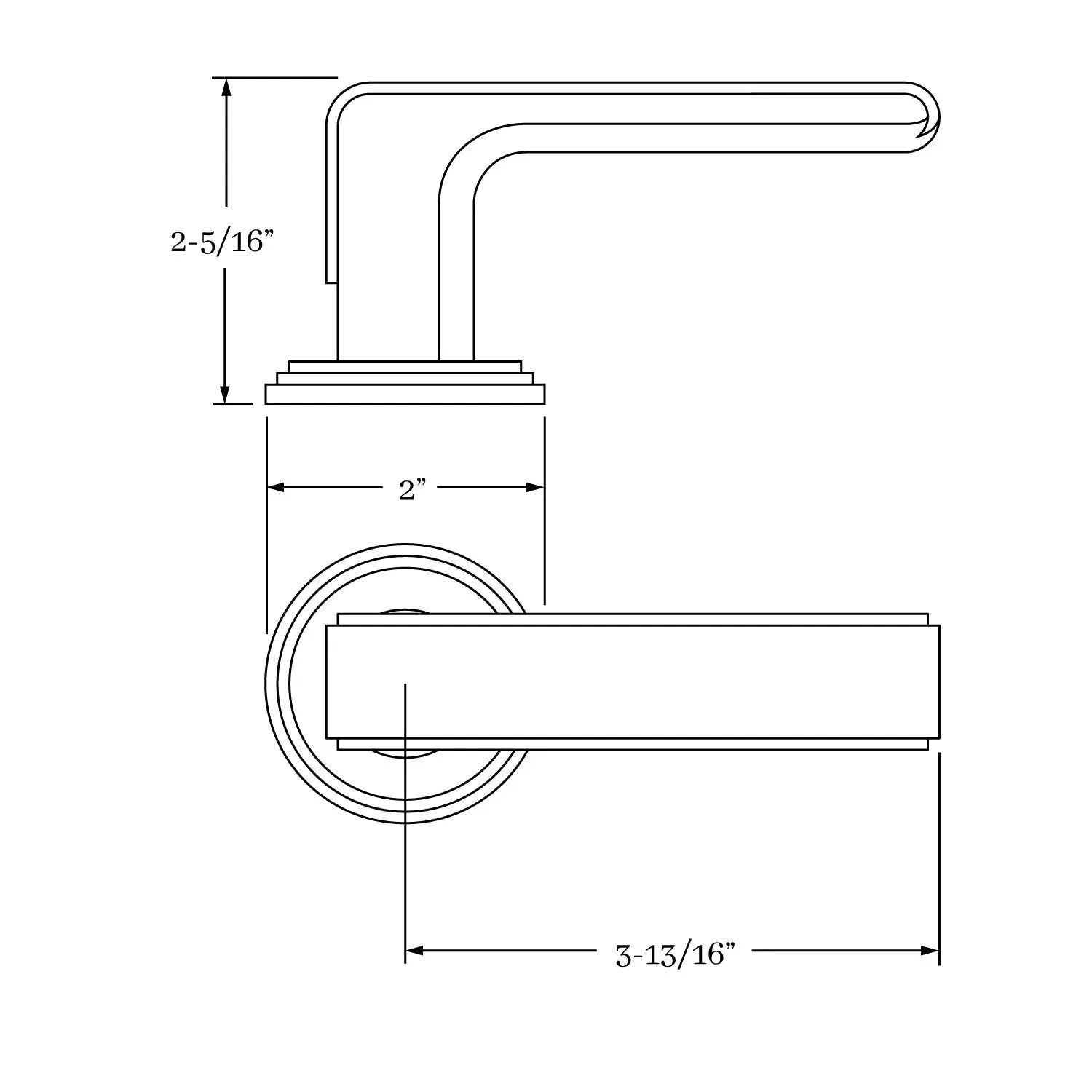 interior lever set