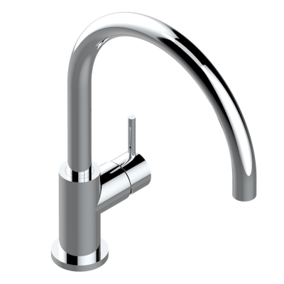chrome polished faucet