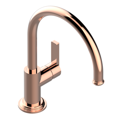 THG Paris West Coast White Onyx Single Hole Mixer with Swivel and Side Spray by THG Paris
