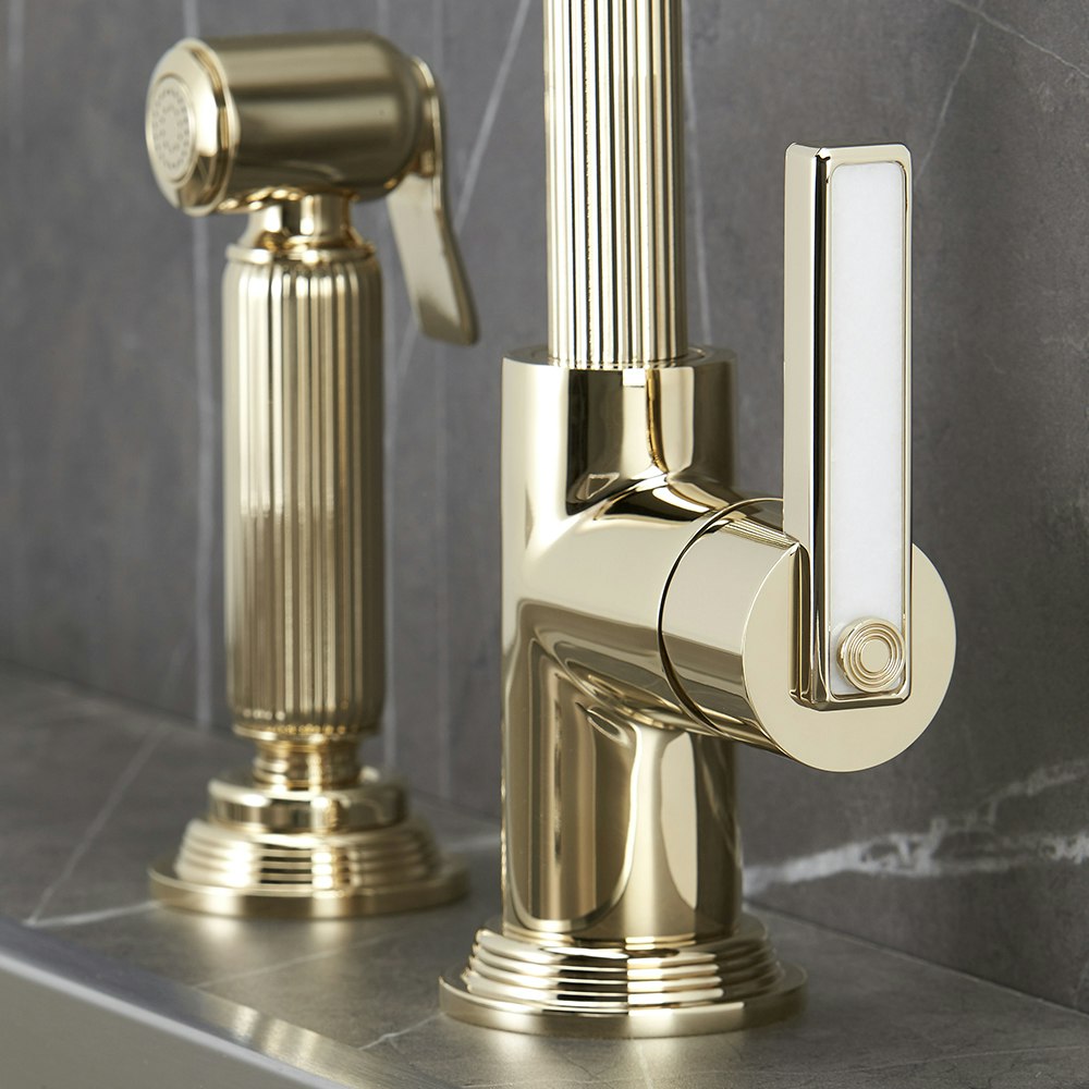 gold polished faucet
