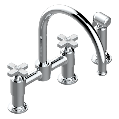 chrome polished faucet