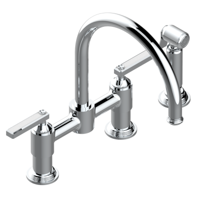 chrome polished faucet