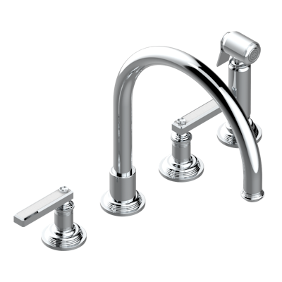 chrome polished faucet