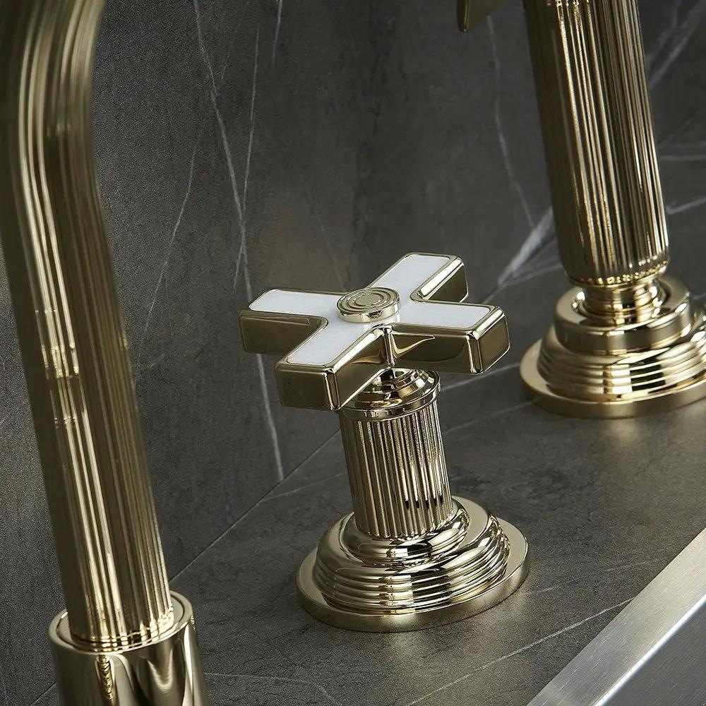 gold polished faucet