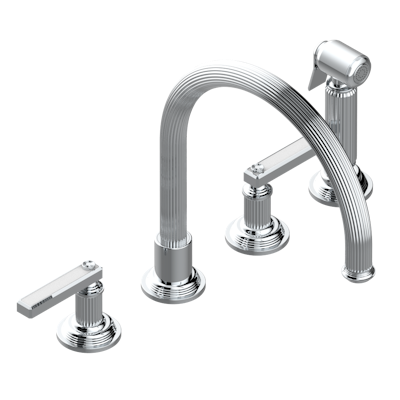 chrome polished faucet