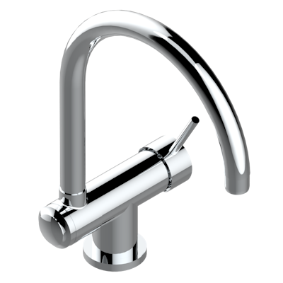 chrome polished faucet
