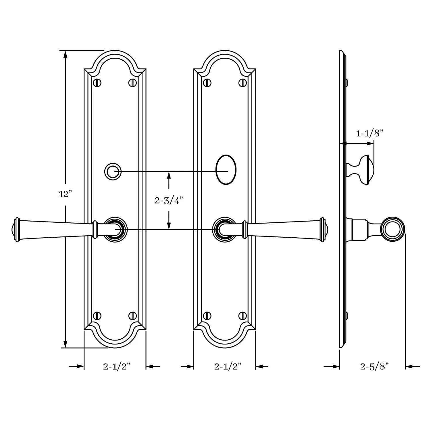 interior lever set