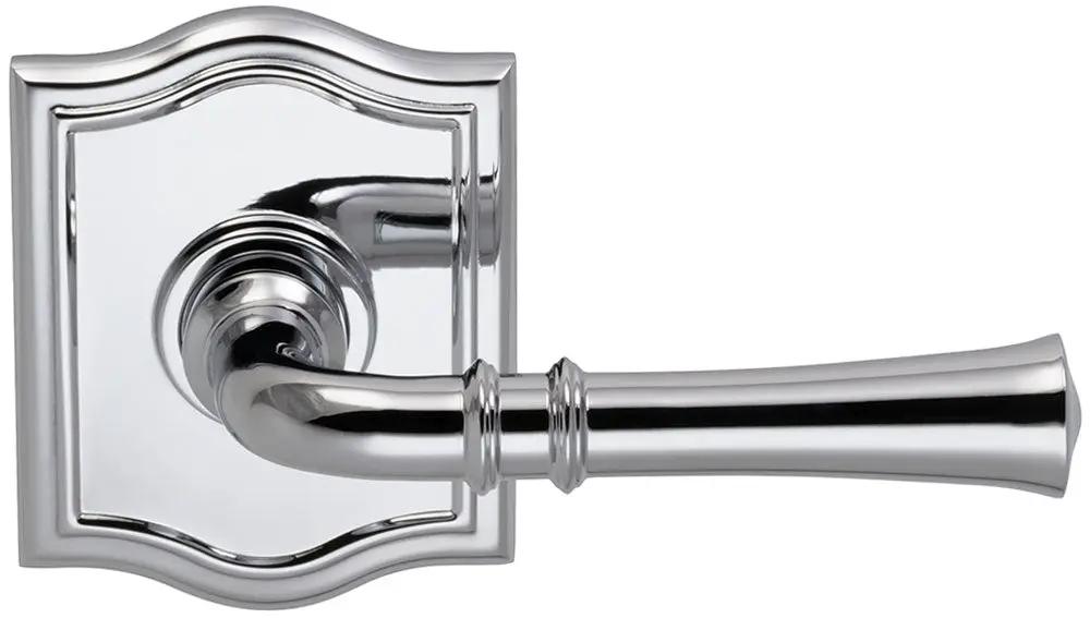 polished chrome lever